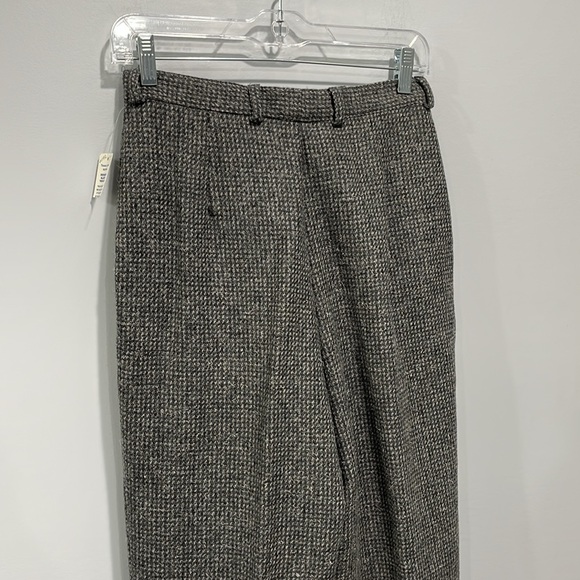 Vintage 1980s Crazy Horse high rise Italian wool pants tapered leg gray - Picture 8 of 16